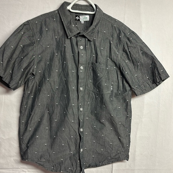 Lifted research group LRG Men’s Vintage Short sleeve button-up Size Large - Picture 1 of 6